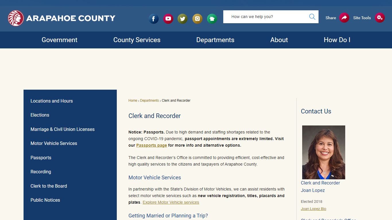 Clerk and Recorder | Arapahoe County, CO - Official Website